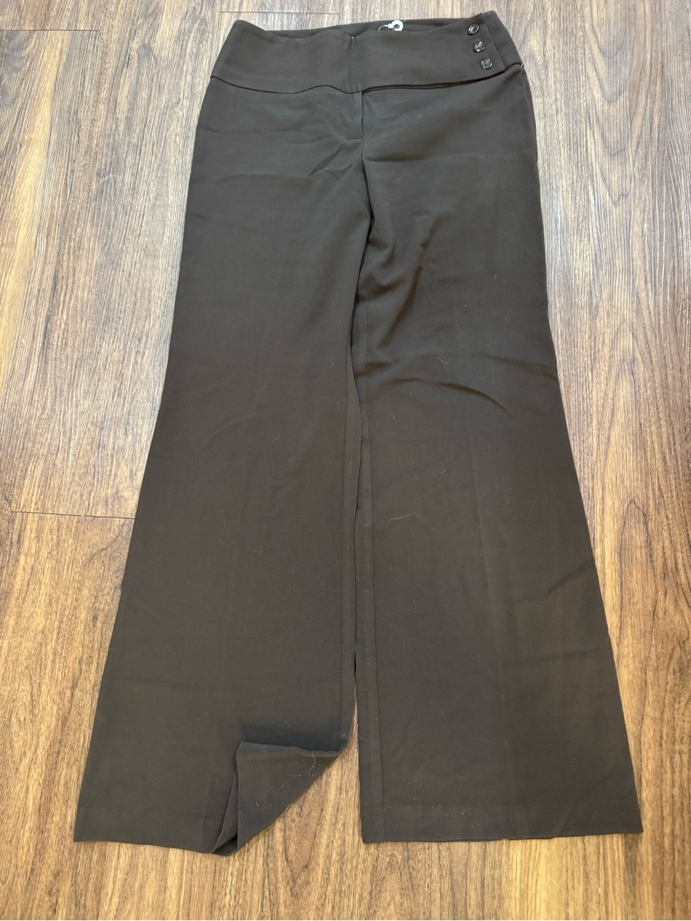 Margaret M Dark brown wide-leg dress pants Size 10 (CL-4)